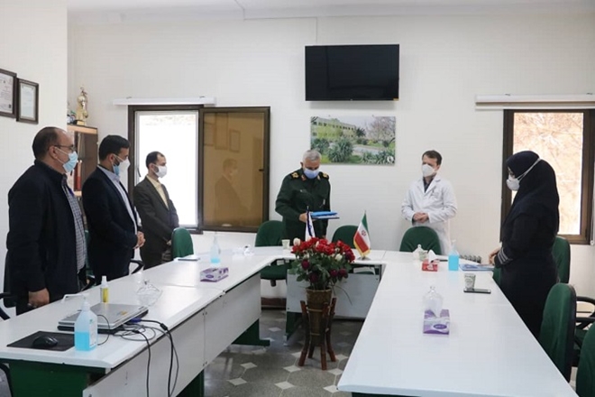 حضور سردار مهدی فرجی در مرکز آموزشی درمانی سینا