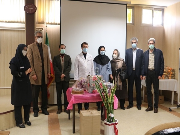 مراسم تقدیر از زحمات و خدمات صادقانه سوپروایزر بازنشسته مرکز آموزشی درمانی سینا فرشچیان