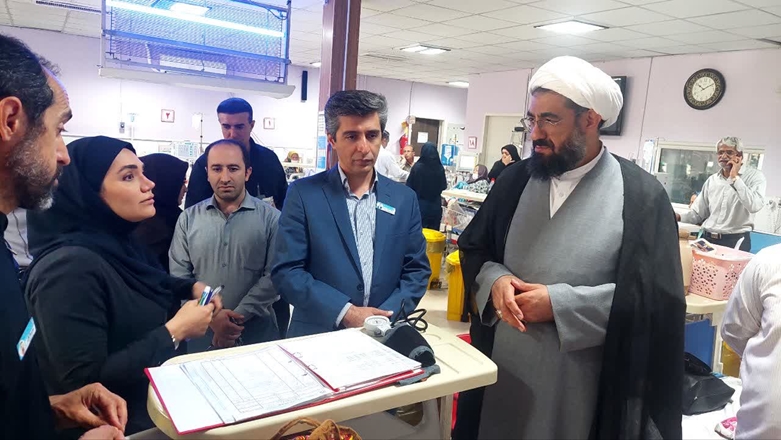 بازدید سرزده امام جمعه همدان از بیمارستان شهید بهشتی