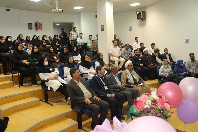 برگزاری جشن روز ماما و روز کارگر و روز مدارک پزشکی در بیمارستان ایت اله علیمرادیان نهاوند