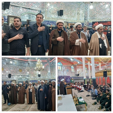 اهدای گل و غبارروبی گلزار شهدا توسط مدیران و پرسنل بیمارستان شهید علیمرادیان نهاوند 